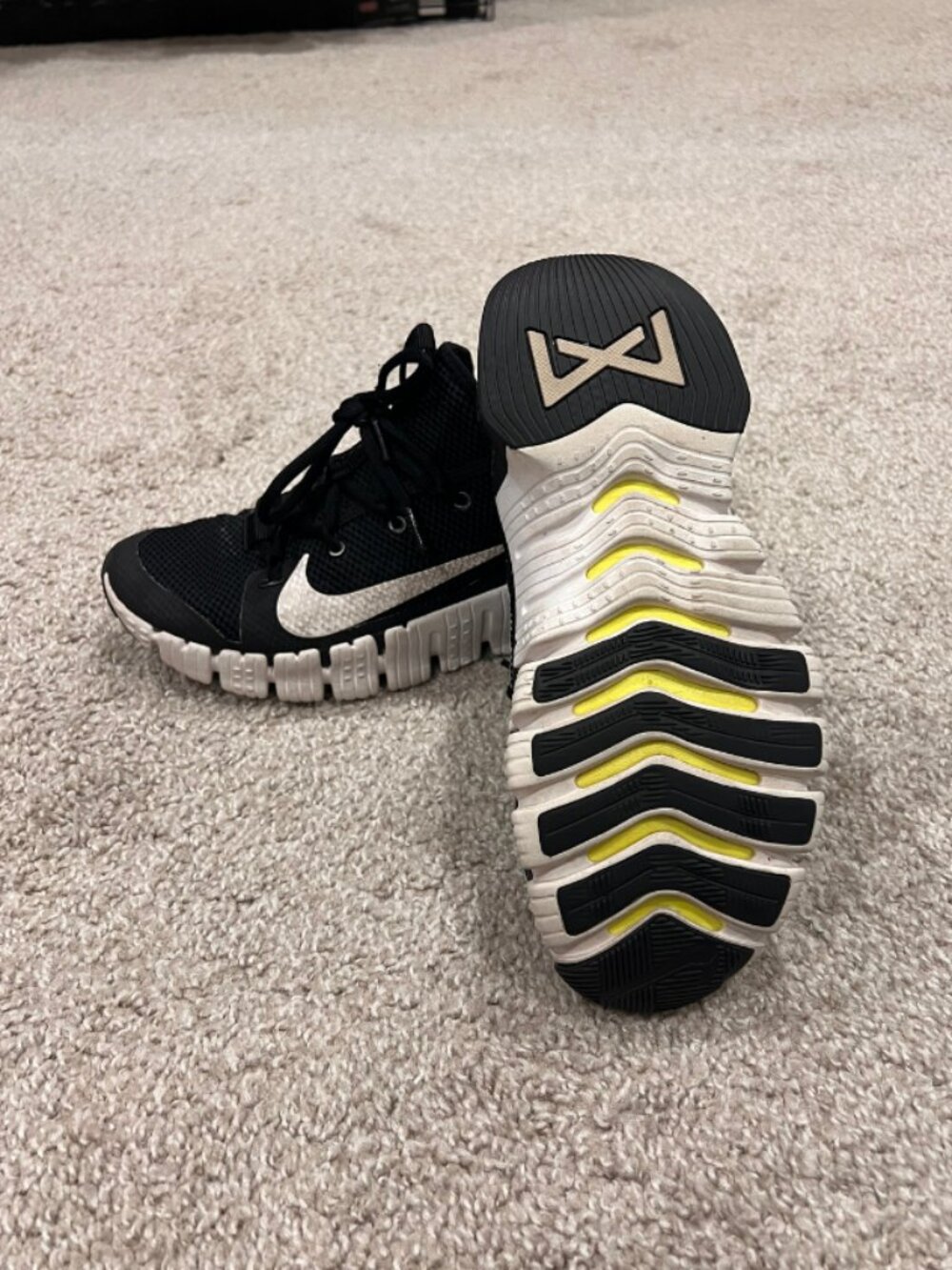 Nike Free Metcon Black White Training Shoes Women's Size 8